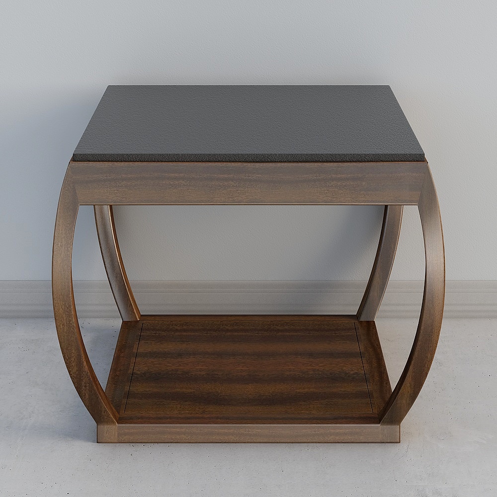 Huina MLMY New Chinese Series Ebony Fire Stone Face Corner B6352