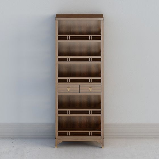 Vintage Bookshelf 3D model