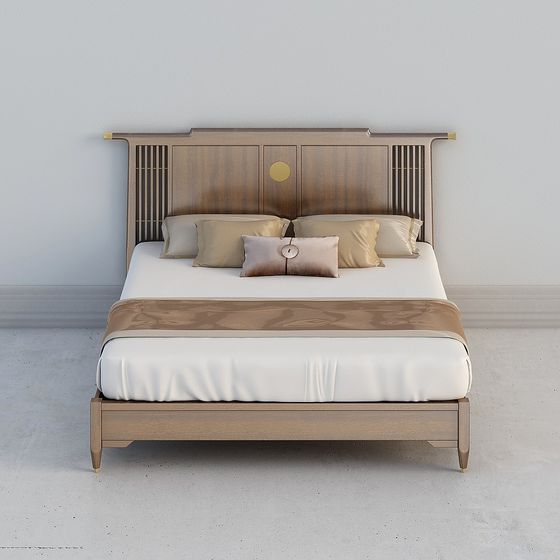 Urban Elegance Bed 3D model