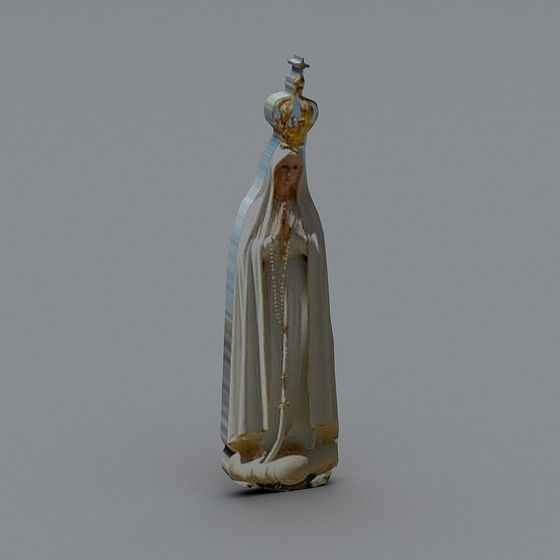 Virgin Mary 3D model with High Details