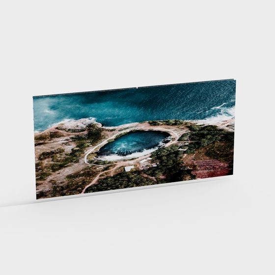 Seaside Oasis 3D model for Creative Projects