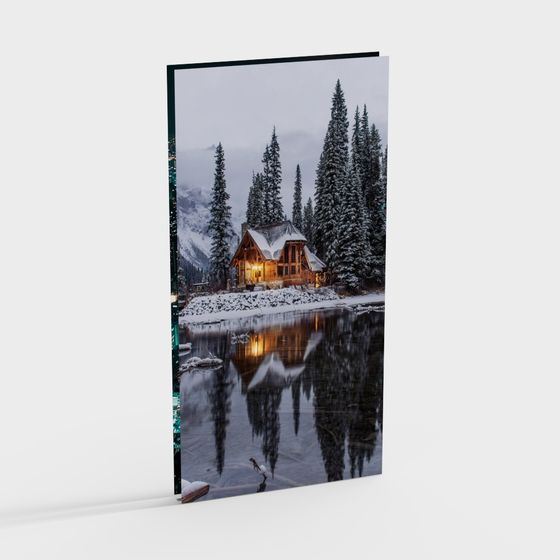 Winter Cabin 3D Model for Cozy Scenes