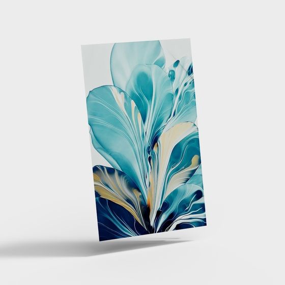 Water Dance 3D model in Tranquil Blue Ocean