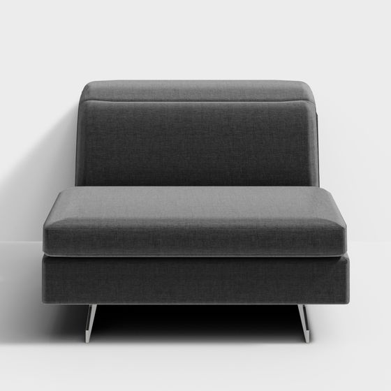 Modern Low-Poly 3D Sofa Model