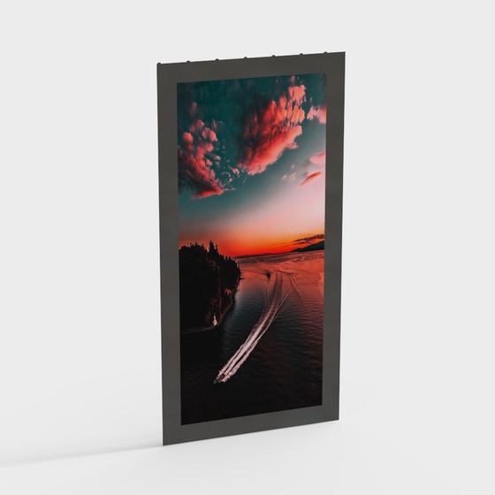 Dreamy Sunset Beach 3D Model