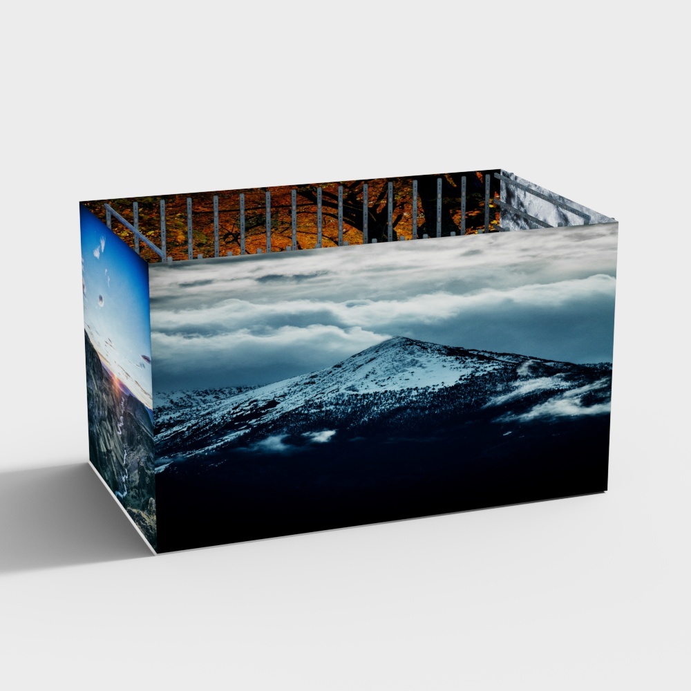 Signage port -8cm cable-covered post light box