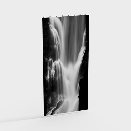 Stunning 3D Waterfall Model for Natural Designs