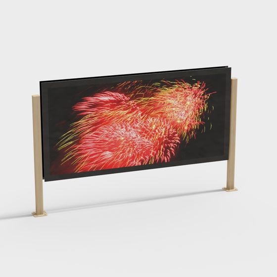 Fireworks Display Screen 3D model