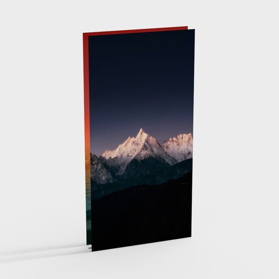 Snow Peak 3D model for Creative Projects