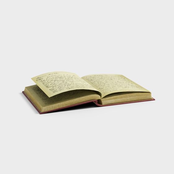 Vintage Notebook 3D model