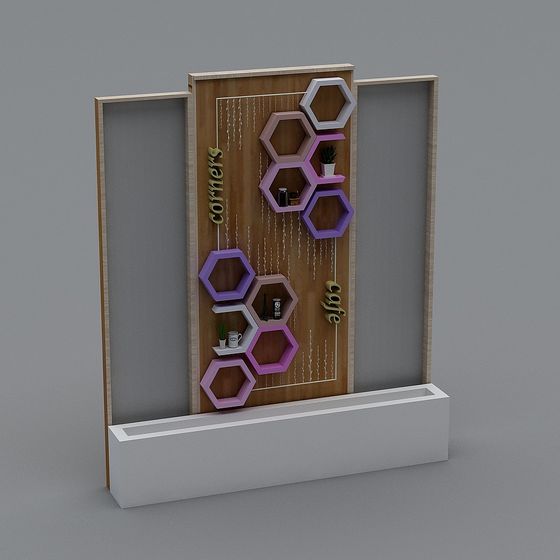 Geometric Wall Decor 3D Model for Modern Spaces