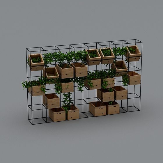 Urban Green Wall 3D model