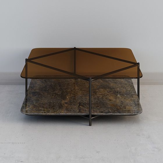 Geometric Charm Coffee Table 3D model for Creative Projects