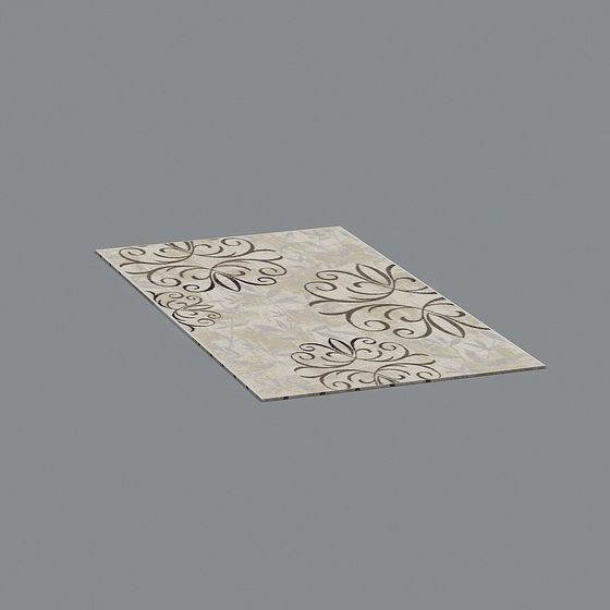 Vintage Scroll Tiles 3D model