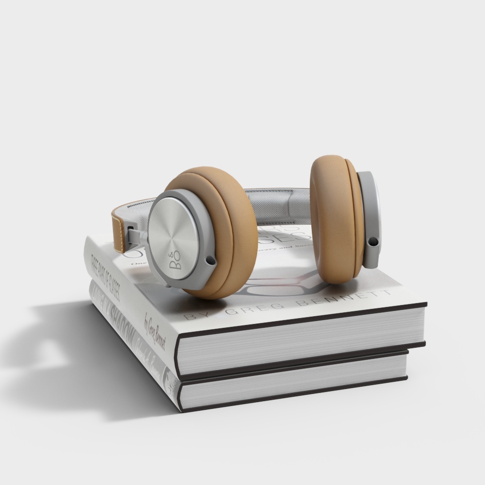 Elegant Low-Poly Headphone 3D model