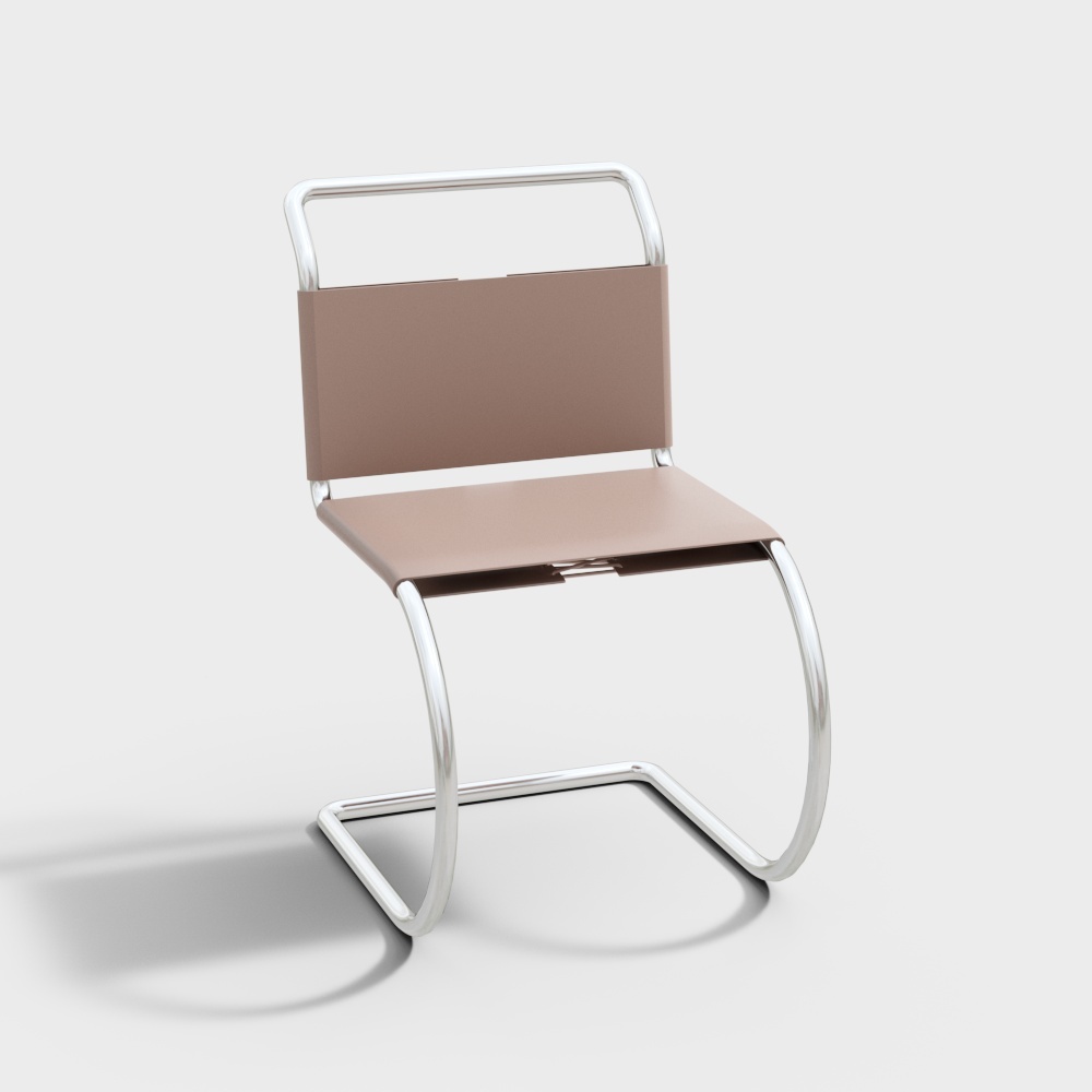 Elegant Low-Poly Chair 3D model