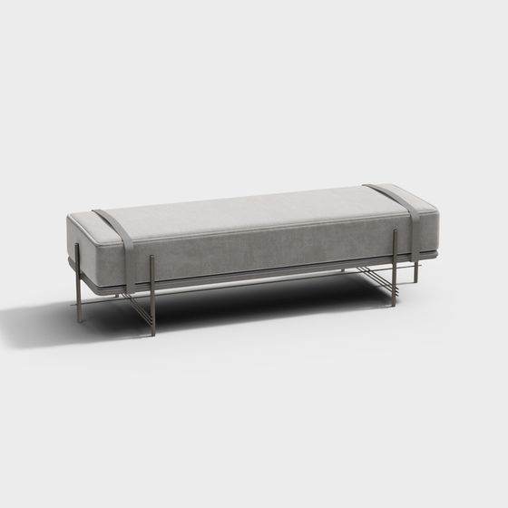 Stylish Urban Bench 3D model for Creative Spaces
