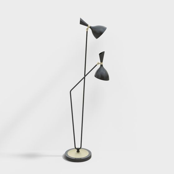 53 더블 헤드 바닥 램프 - OB