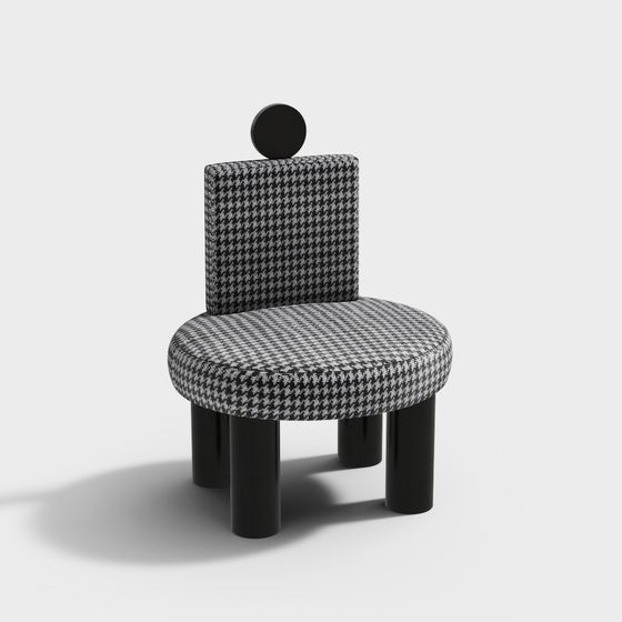 Geometric Luxury Armchair 3D model