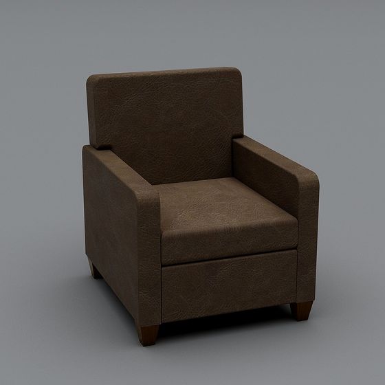 Stylish 3D Model of a Leisure Chair