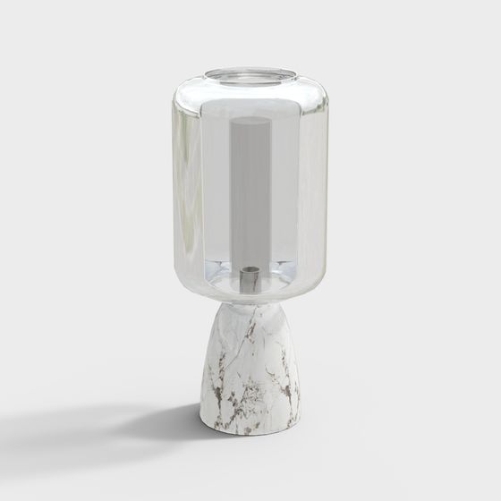 Sophisticated Glass Candle Holder 3D model