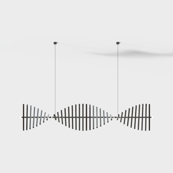 Suspended Light Wave 3D model