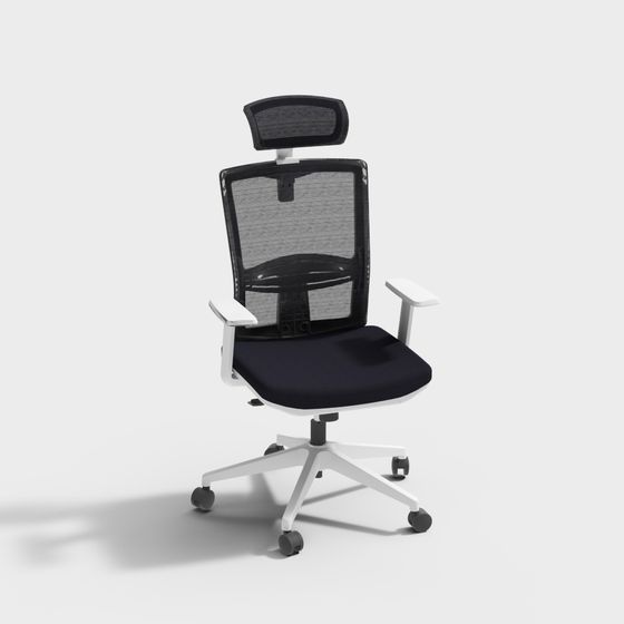 Modern Low-Poly Office Chair 3D model