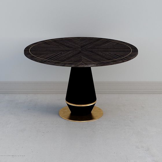 Elegant Round Table 3D model