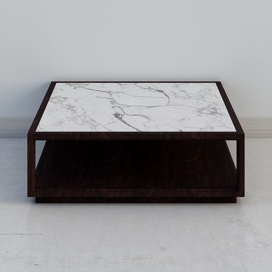Elegant Marble Coffee Table 3D model