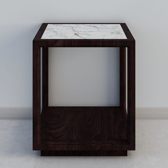 Minimalist Polygonal Side Table 3D model