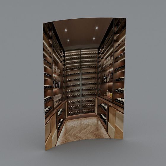 Luxurious Wine Cellar 3D model