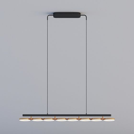 Stylish Modern Chandelier 3D model for Interior Spaces