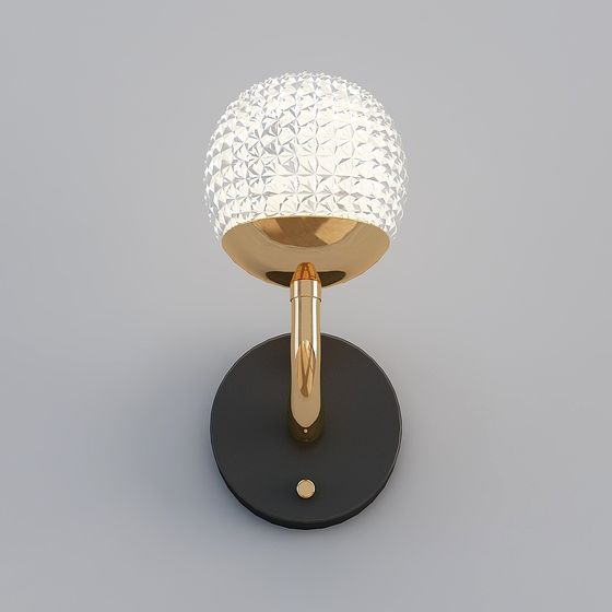Elegant Geometric Wall Light 3D model