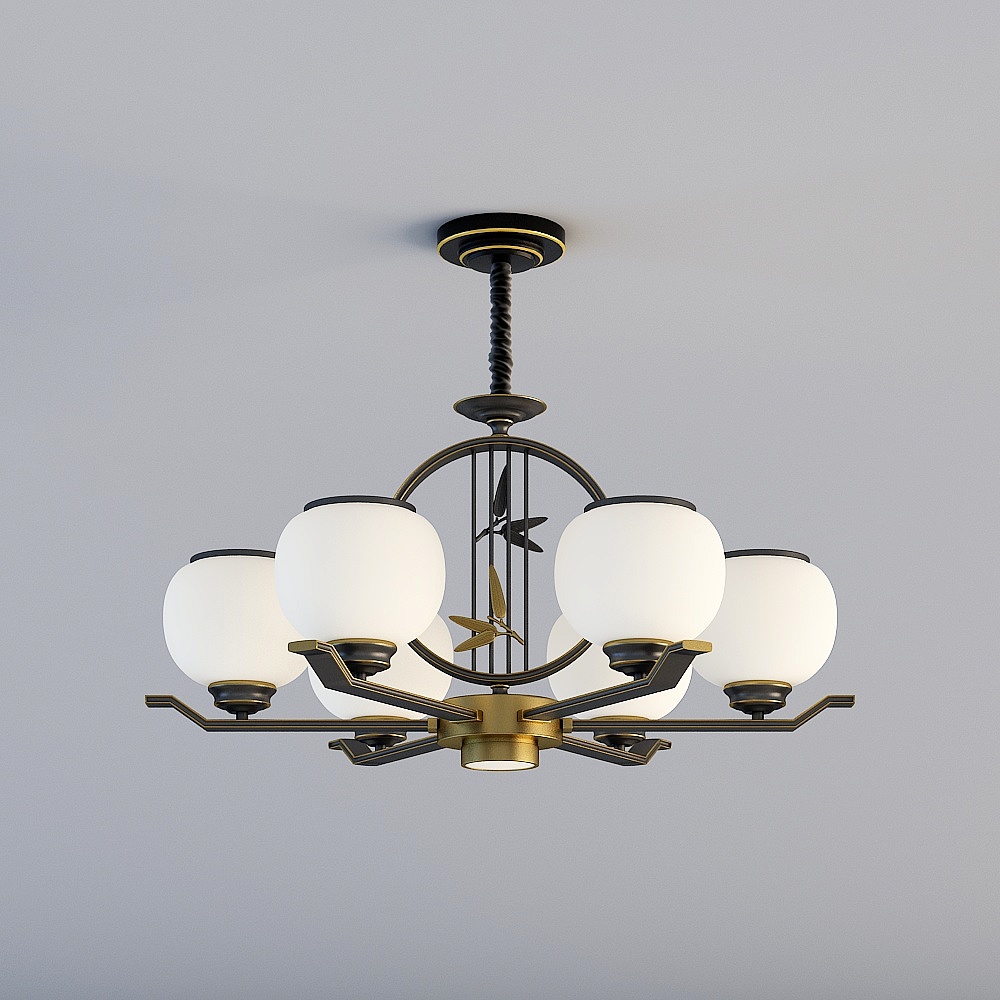 Rex Lighting new Chinese chandelier bamboo series 1506998069