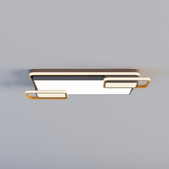 Chic Low-Polygon 3D Model Ceiling Lamp for Modern Spaces