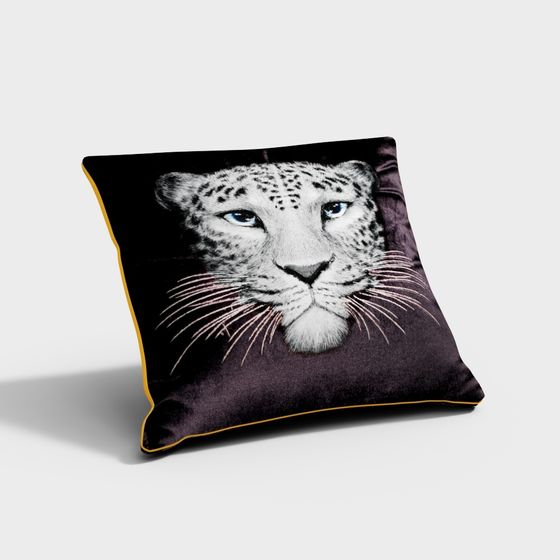 Elegant Snow Leopard 3D model