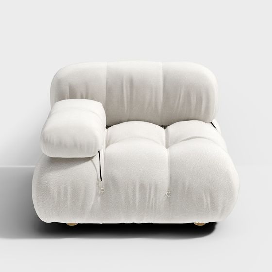 Unique Low-Poly Sofa 3D model for Modern Interiors