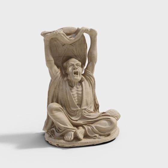 Zen Elder 3D model for Tranquil Spaces