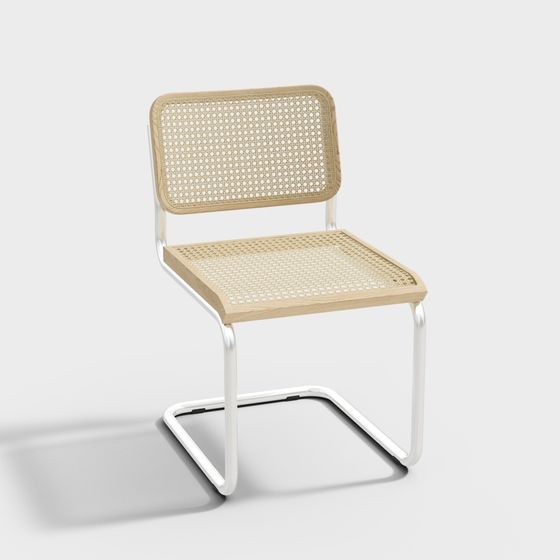 Stylish Rattan Chair 3D model for Modern Spaces