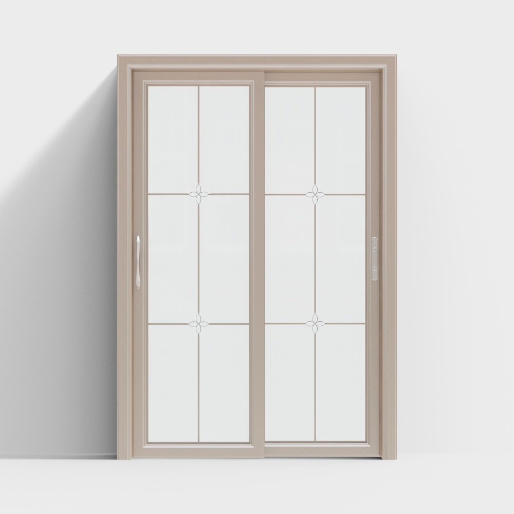 Modern wood sliding door combination-02