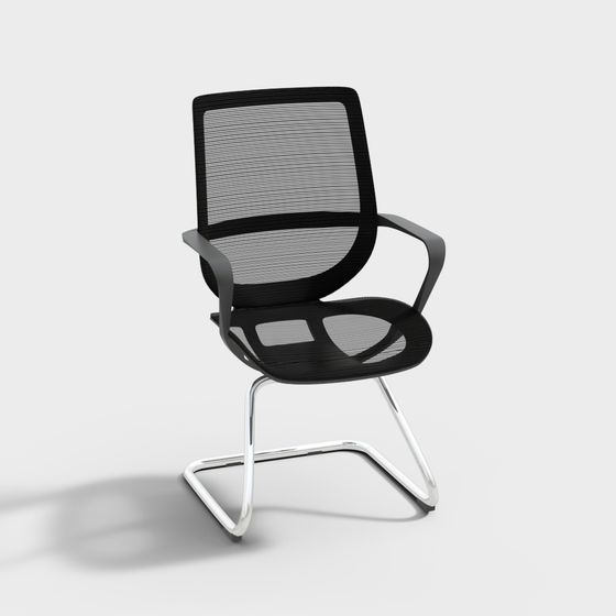 Stylish Mesh Chair 3D model for Modern Interiors