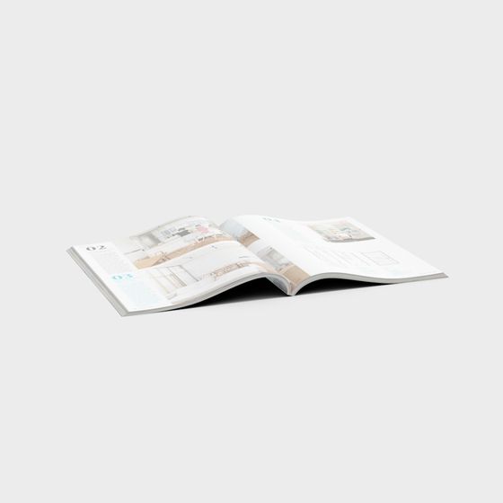 Open Magazine 3D Model – Low Poly Detailed Textures