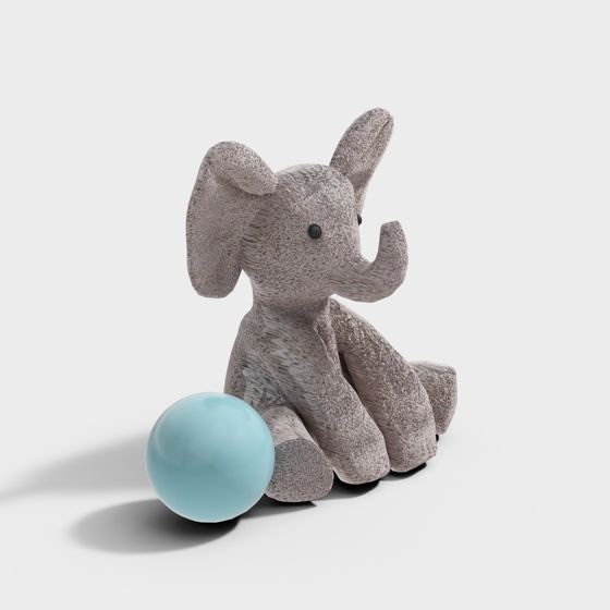 Charming Baby Elephant 3D Model for Creative Projects