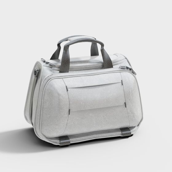 Stylish Low-Poly Luggage 3D model for Creative Projects