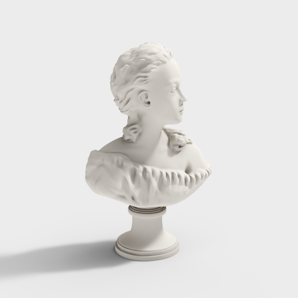 Elegant Bust 3D model for Artistic Creations