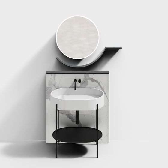 Urban Bathroom Cabinet 3D model