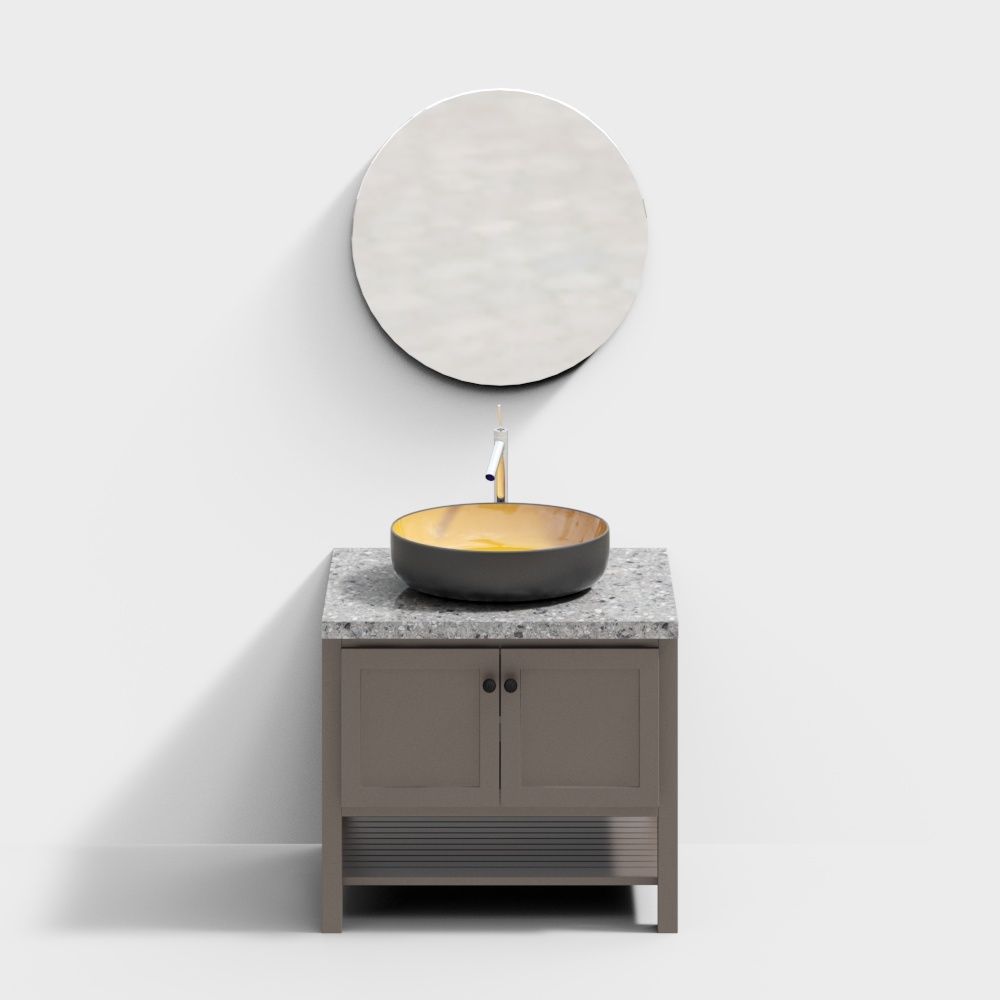 Nordic bathroom Cabinet