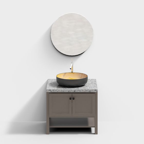 Modern Bathroom Vanity 3D model