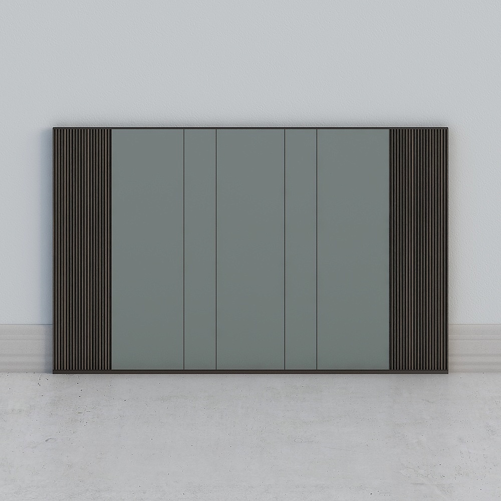 Minimalist style background wall wood panel wall