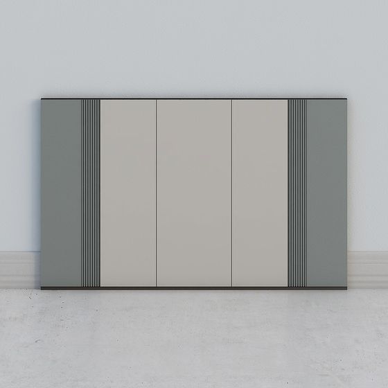 Stylish Minimalist Storage Cabinet 3D model